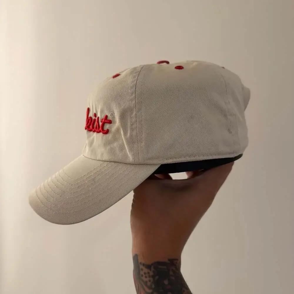 Titleist Beige Cotton Strapback Hat with Embroidered Nebraska Cornhuskers N Logo